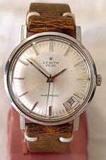 Zenith 2600 Stellina Automatic 1967 -New Crystal & Strap