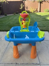 Sand and Water Table with Cover and Accessories Outdoor Kids Play Set