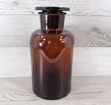 Antique AMBER APOTHECARY JAR