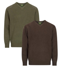 Walker & and Hawkes Burdale V Neck Jumper Men'e Country Hunting Shooting