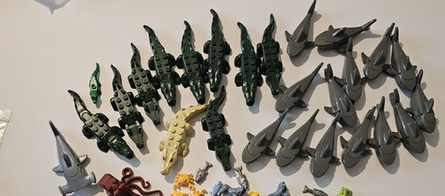 Lego animals water see shark - water,