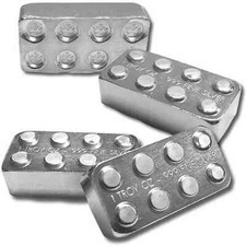 12 Pc Tin 1 oz Silver Building