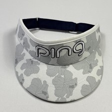 Ping Golf Visor Hat White Gray