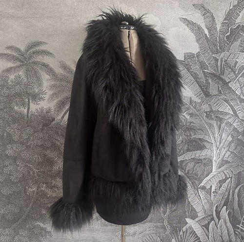 Afghan coat black - coat, y2k