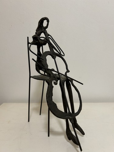Vintage wire metal sculpture - vintage,