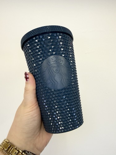 Starbucks navy blue - blue, studded