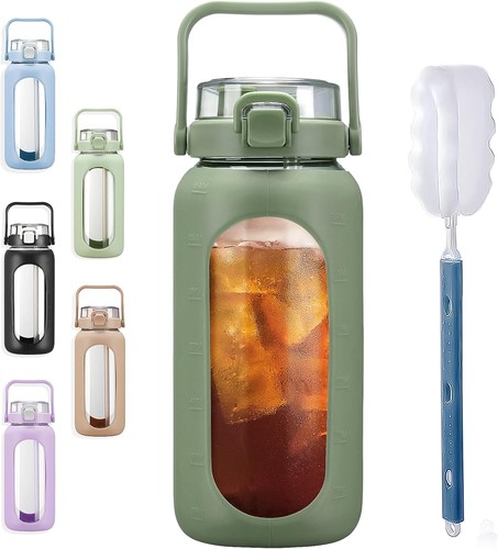 2000ml glass water bottle with - 2000ml,