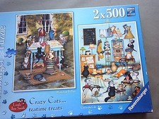 2x500 peice jigsaw puzzles