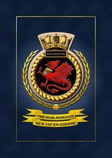 HMS MARLBOROUGH FRAMED SHIPS