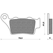 BRAKE PADS ONE REF FD0206 KTM 625 LC4 SMC SUPERMOTO 2005-2007