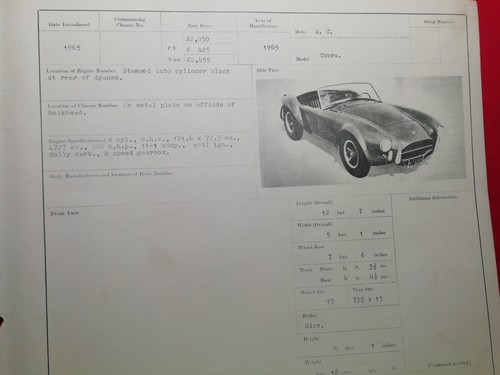 Cobra 1965 police - cobra, 1965 
