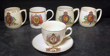6  Royal Commemorative Mugs