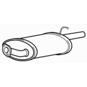 Quality rear exhaust silencer - quality,