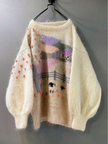 Vintage 70s handmade mohair - handmade,