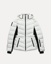 Zara Women Luxurious 100% Down Feather SKI Jacket Size S RRP £180