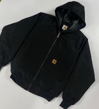 Men’s Black Carhartt Rework Style Active Jacket Size Medium