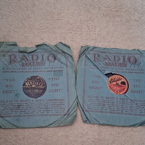 1930s 78rpm shellac records - shellac,