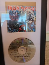 Autographed signed iron maiden - signed,
