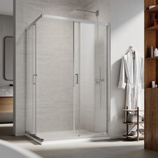 ELEGANT Corner Entry Shower