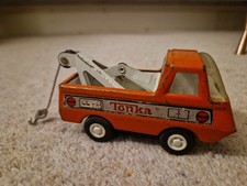 Vintage TONKA Orange AERO PICK-UP TRUCK Lorry Toy Metal Plastic