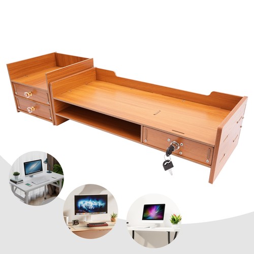 Wooden desk organizer with - desk,