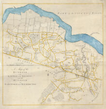 The Hundreds of Little & Lesnes and Dartford & Wilmington. Kent. HASTED 1788 map