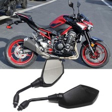 10mm Motorcycle Rearview Side Mirrors For Kawasaki Z1000 Z900 Z750 Z650 Z125 ABS
