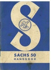 SACHS 50 MOPED ORIGINAL 1957 OWNERS INSTRUCTION & MAINTENANCE HANDBOOK