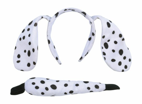 Dalmatian ears headband tail - dalmatian, &