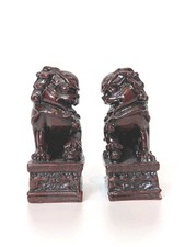 Pair Of Vintage Chinese Red