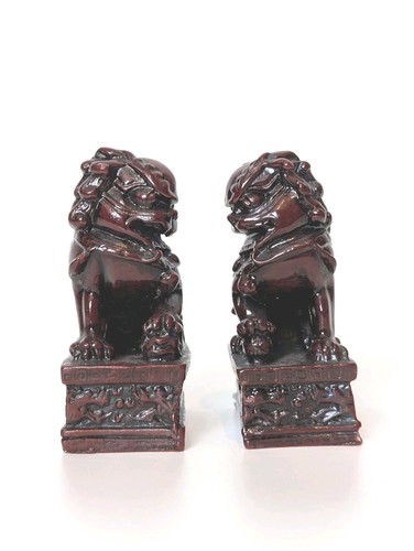Pair vintage chinese red - pair,