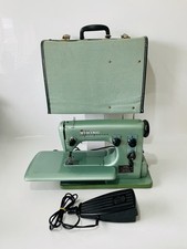 Viking Husqvarna Type 19E Sewing Machine + Case Reto Vintage WORKING Sweden Made