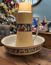 ART DECO POTTERY WASH JUG &
