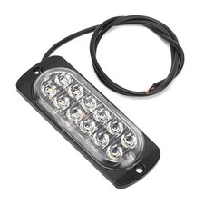 2X 12 LED Car Truck Emergency Beacon Warning Hazard Flash Strobe Bar Light Amber