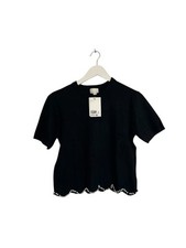 H&M Black Knitted Short Sleeve