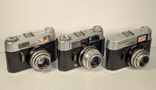 Lot of 3 Voigtländer 35mm Film Cameras - Vitoret, D & DR - Lanthar, Vaskar Lens