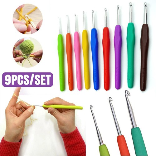 9pcs crochet hooks - 9pcs, soft