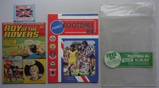 Roy of the Rovers comic Feb 18 1984+Free Gift Football Panini Sticker Album VF
