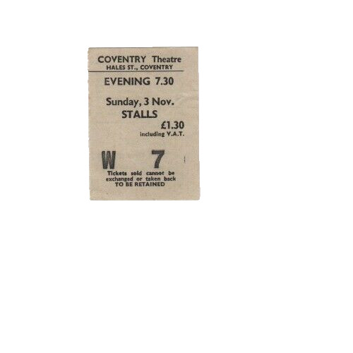 Queen concert ticket - ticket, 1974