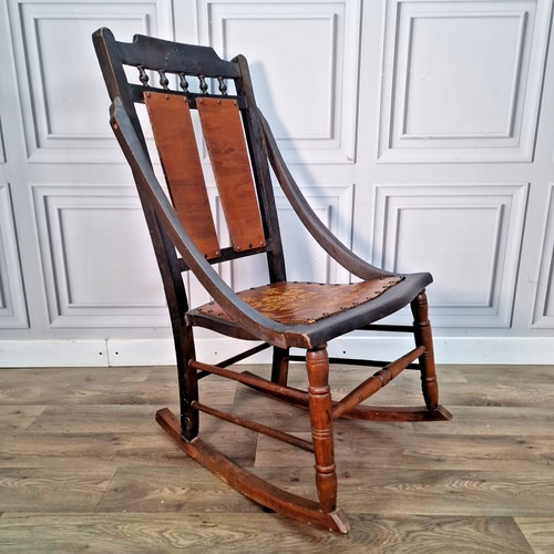 Antique wooden rocking - antique,