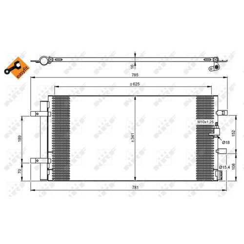 Air con condenser for - con,