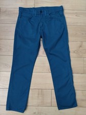 LEVI 511 SLIM STRETCH FIT JEANS W34 L30 ,RARE TEAL COLOUR
