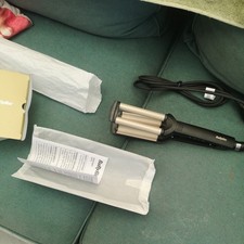 💐 New BaByliss Wave Envy Ceramic Hair Styler 200ºC Waving Wand Curler Tong fab