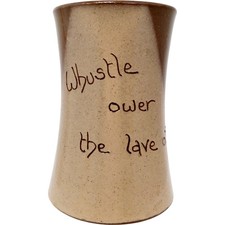 Alloa Pottery Mug Ceramic Brown 12cm High with Handle Unique Design