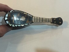 Antique Miniature Victorian Mandolin Tortoise Shell & Mother Of Pearl
