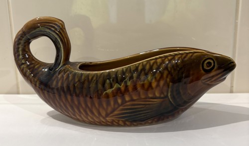 Mid century sarreguemines fish - mid,