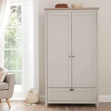 Tutti Bambini Verona Wardrobe, Grey & Oak