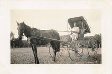 3X5 IN. Antique Horse & Buggy