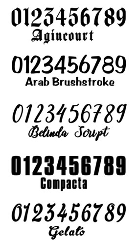 Number sets vinyl color - sets,