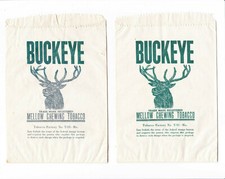 6 American Chewing Tobacco Cigar Cuttings Scraps Bags Wrappers Advertising